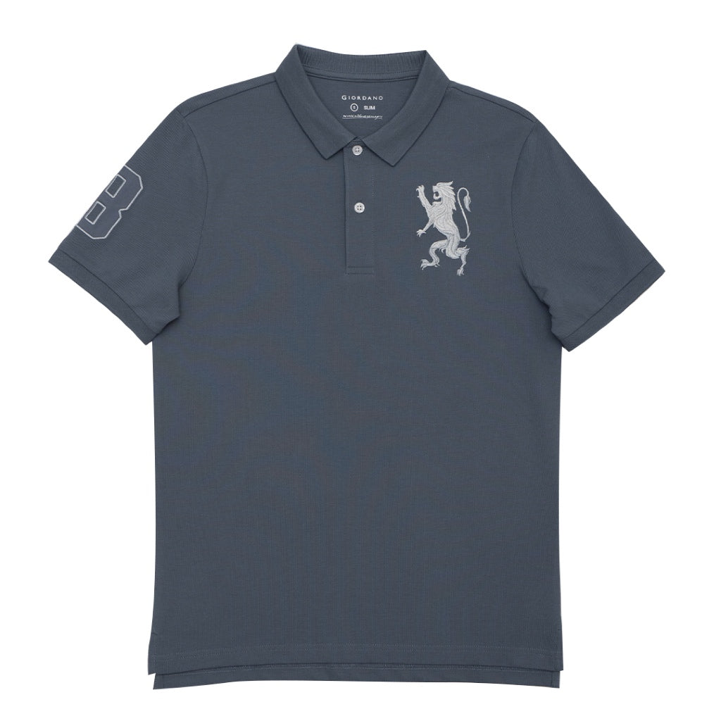 GIORDANO Men's 3D Lion Polo (01015222)
