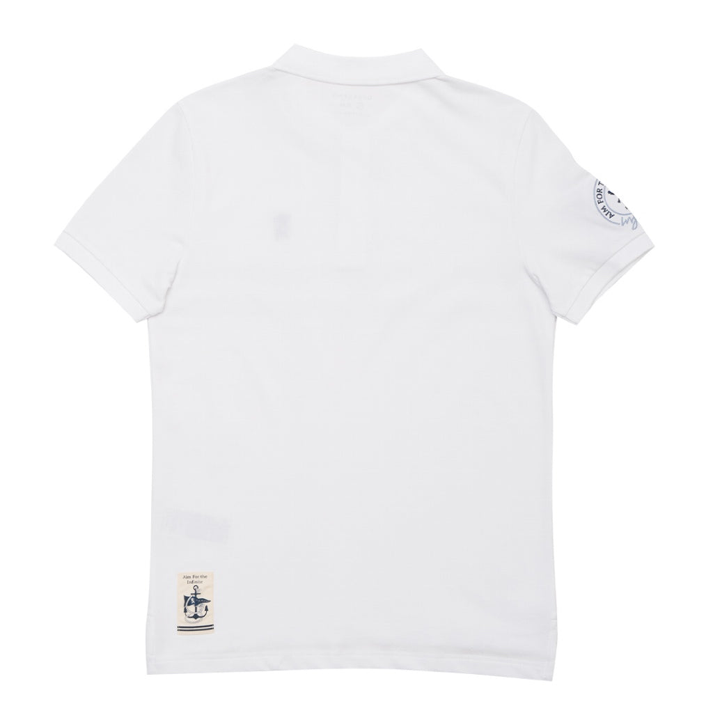 GIORDANO Men's Cotton Lycra Striped Small Lion Polo (01015232)