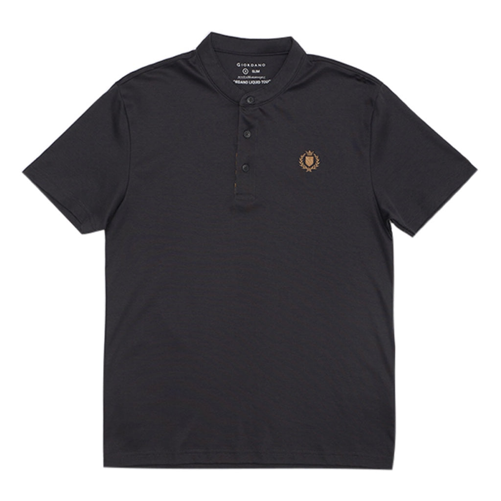 Men's Embroidery Henley Tee (01024644) - 02 - Atom