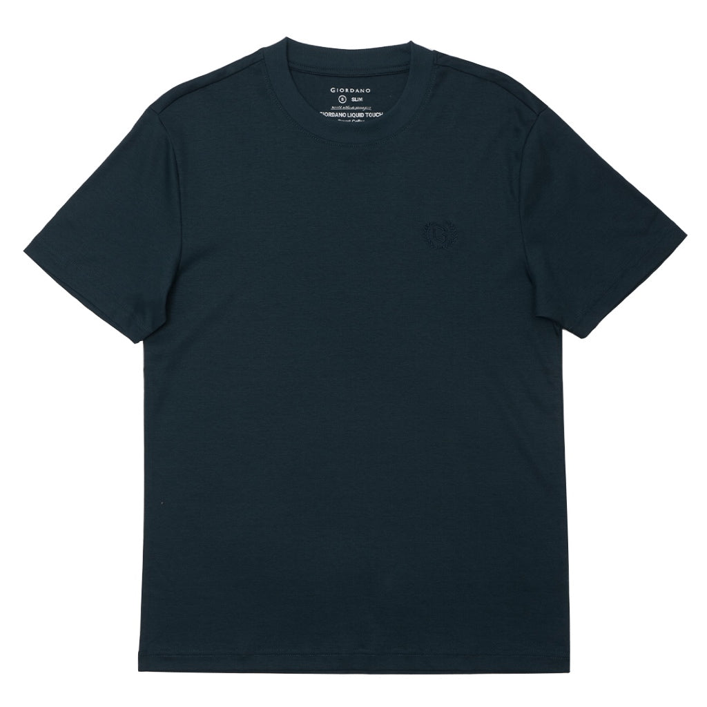 GIORDANO Men's Liquid Touch Crew Neck Tee (01023802) - 21 - Emerald Green