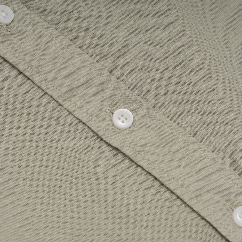 GIORDANO Men's Linen Cotton Poplin Long Sleeves Shirt (01045201)