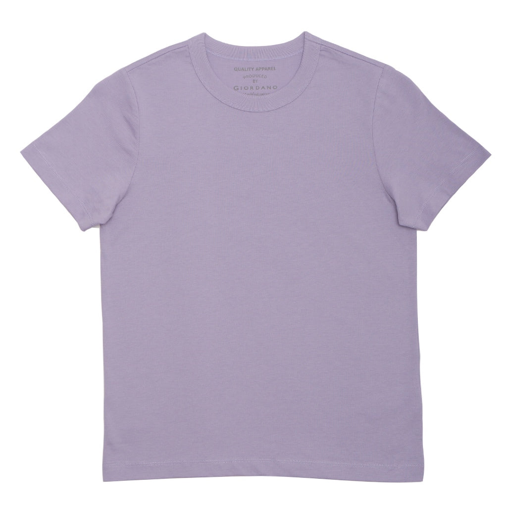 GIORDANO Women's Cotton Jersey Crew Neck Comfort Fit Tee (05325246)