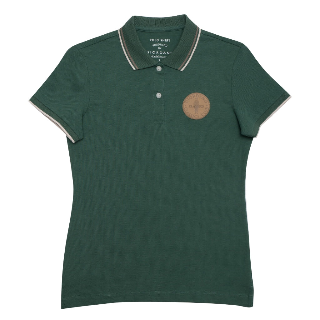 Women's Classic Man Embroidery Bold Polo (05314232)  - 14 - Smoke Pine