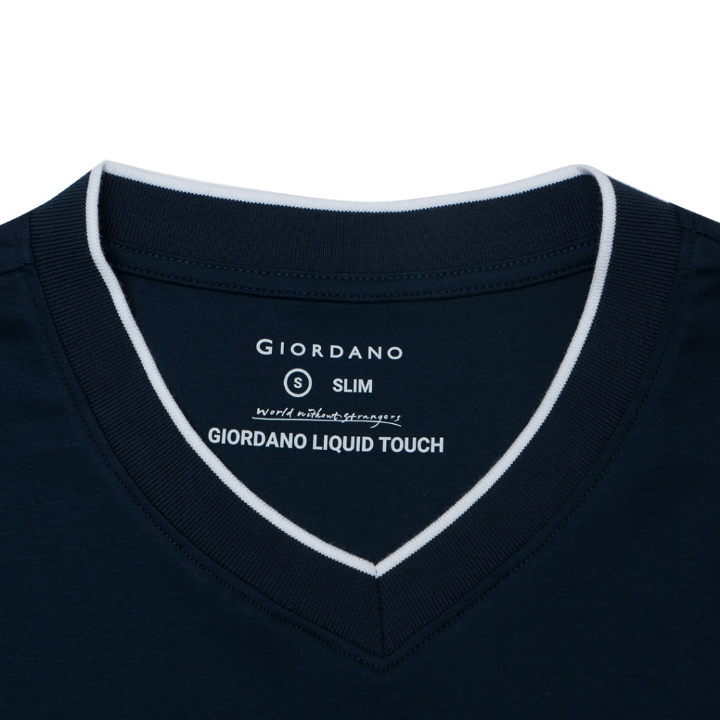 Men's V-Neck Tee (01024647) - 06 -  New Navy