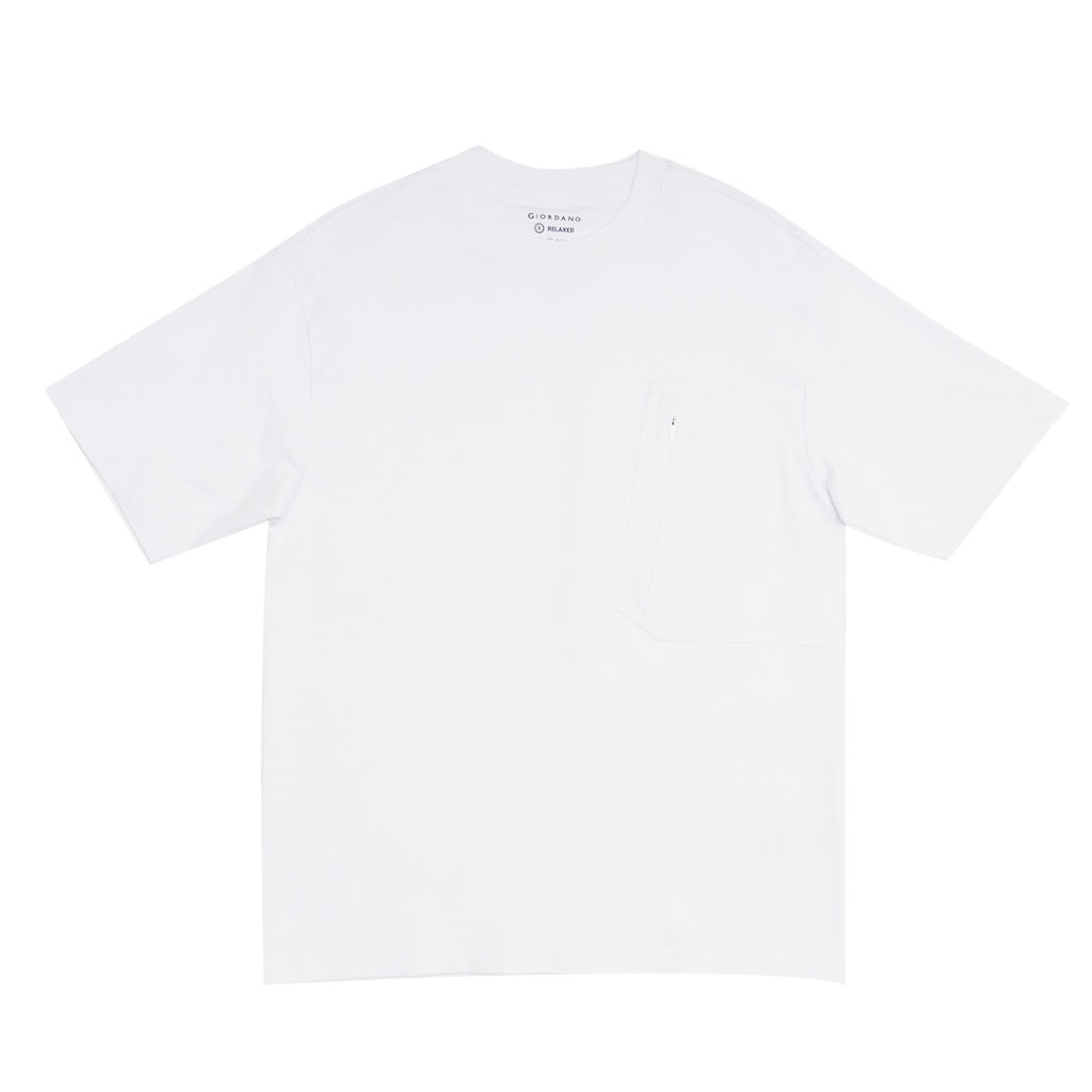 GIORDANO Men's Crew Neck Relax Fit Pocket Tee (01025208)
