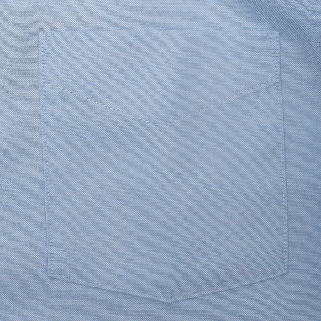 GIORDANO Men's Cotton Wrinkle Free Long Sleeves Oxford Shirt (01044025) - 43 - Blue