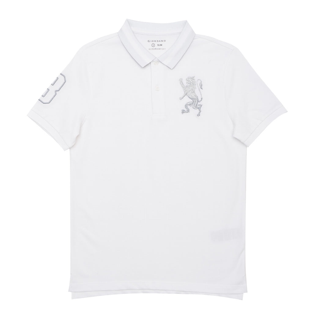 GIORDANO Men's 3D Lion Polo (01015222)