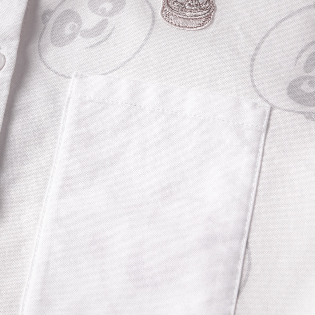 Women's Kung Fu Panda Short Sleeves Oxford Shirt (05345224)