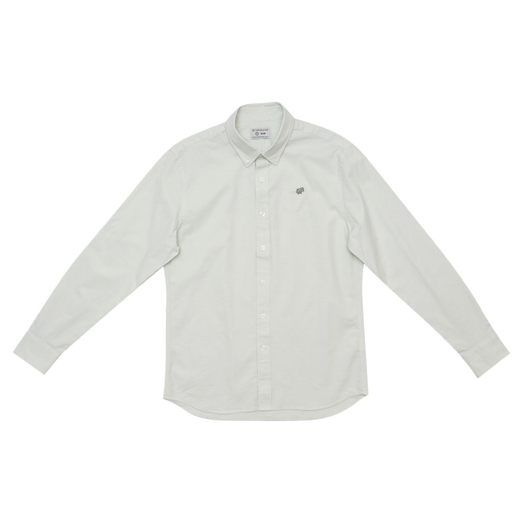 GIORDANO Men's Frog Long Sleeves Oxford Shirt  (01045027)