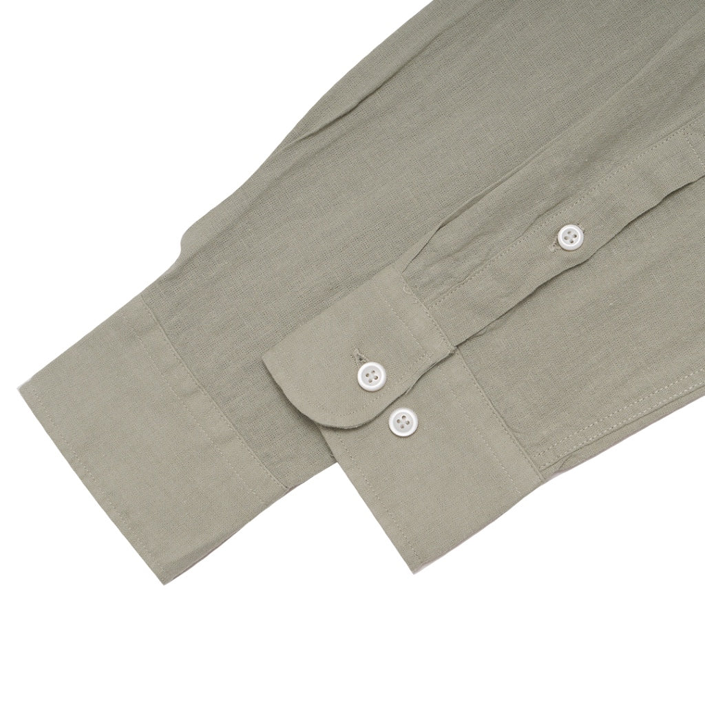 GIORDANO Men's Linen Cotton Poplin Long Sleeves Shirt (01045201)