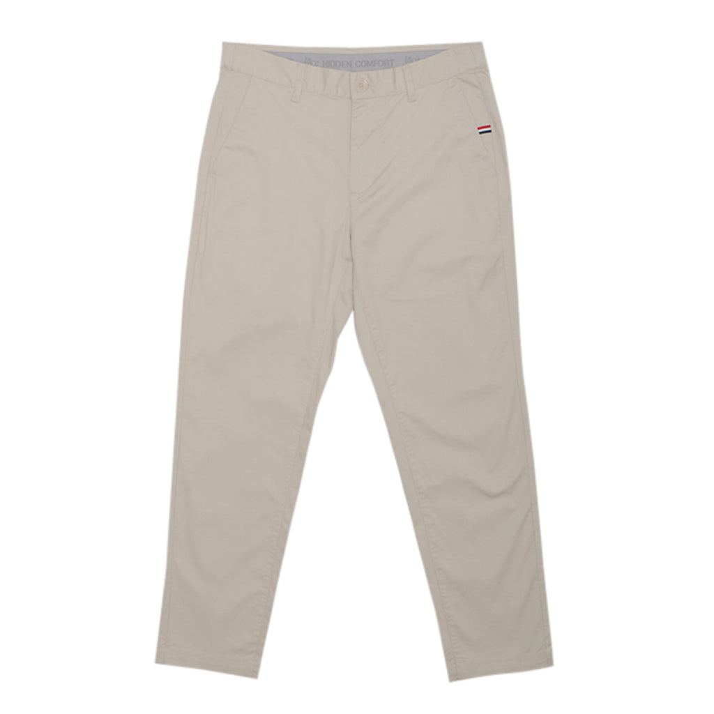 GIORDANO Men's Cotton Lycra Twill Low Rise Slim Tapered Crop Pants (01125001)