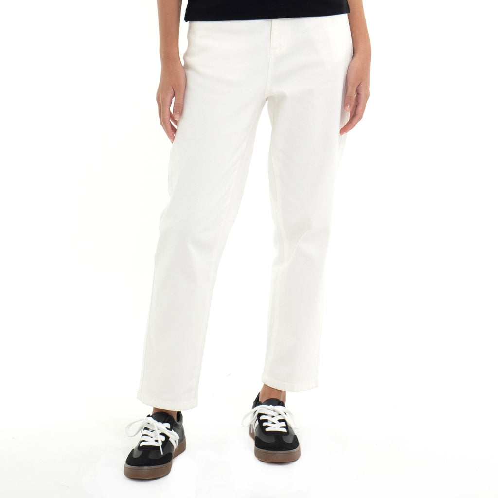 Women's High Waist Straight Fit Audrey Pants (05424005) - 11 - Albumen White