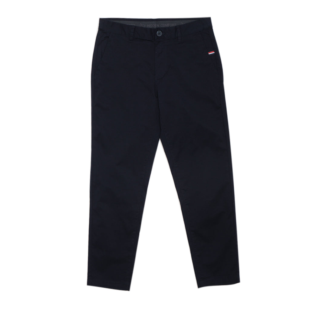 GIORDANO Men's Cotton Lycra Twill Low Rise Slim Tapered Crop Pants (01125001)