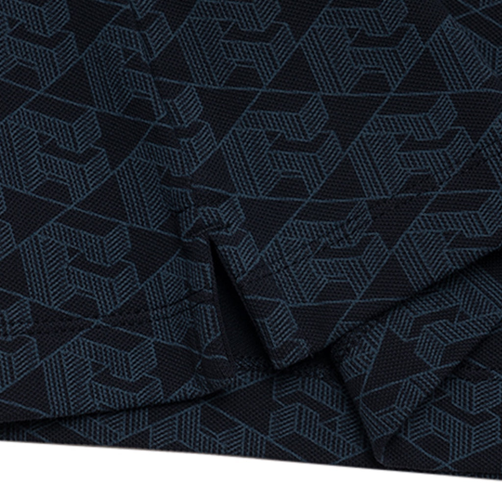 GIORDANO Women's Classic Man  All Over Print Polo (05314234) - 11 - Signature Navy
