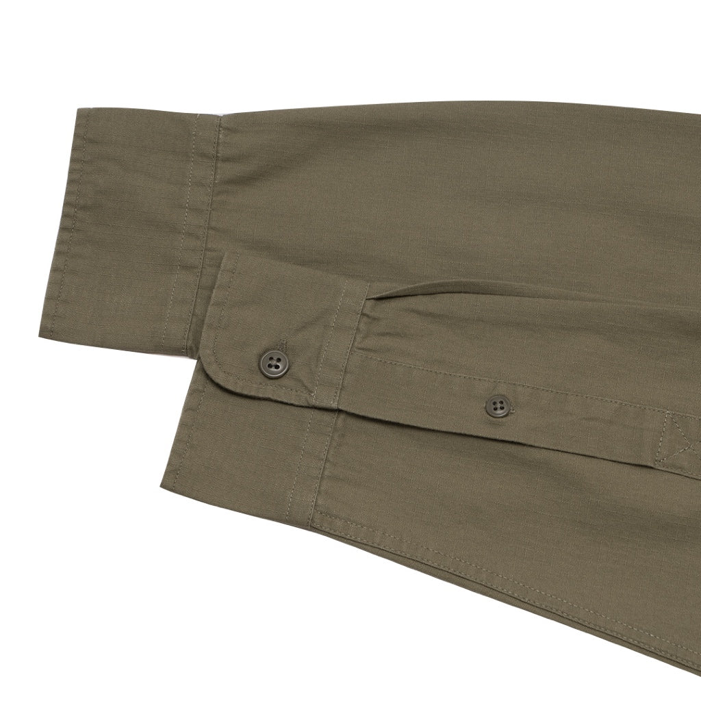 GIORDANO Men's Relax Fit Long Sleeves Shirt (01045018) - 20 - Dusky Green
