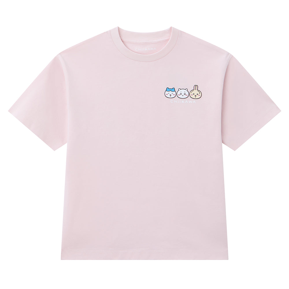 GIORDANO Junior x Chiikawa Sorona Jersey Crew Neck Relax Fit Printed Tee (03386303)