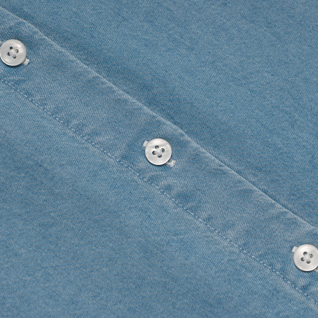 Women's Tencel Denim Long Sleeves Loose Fit Shirt (05344008)-01 Lt Indigo