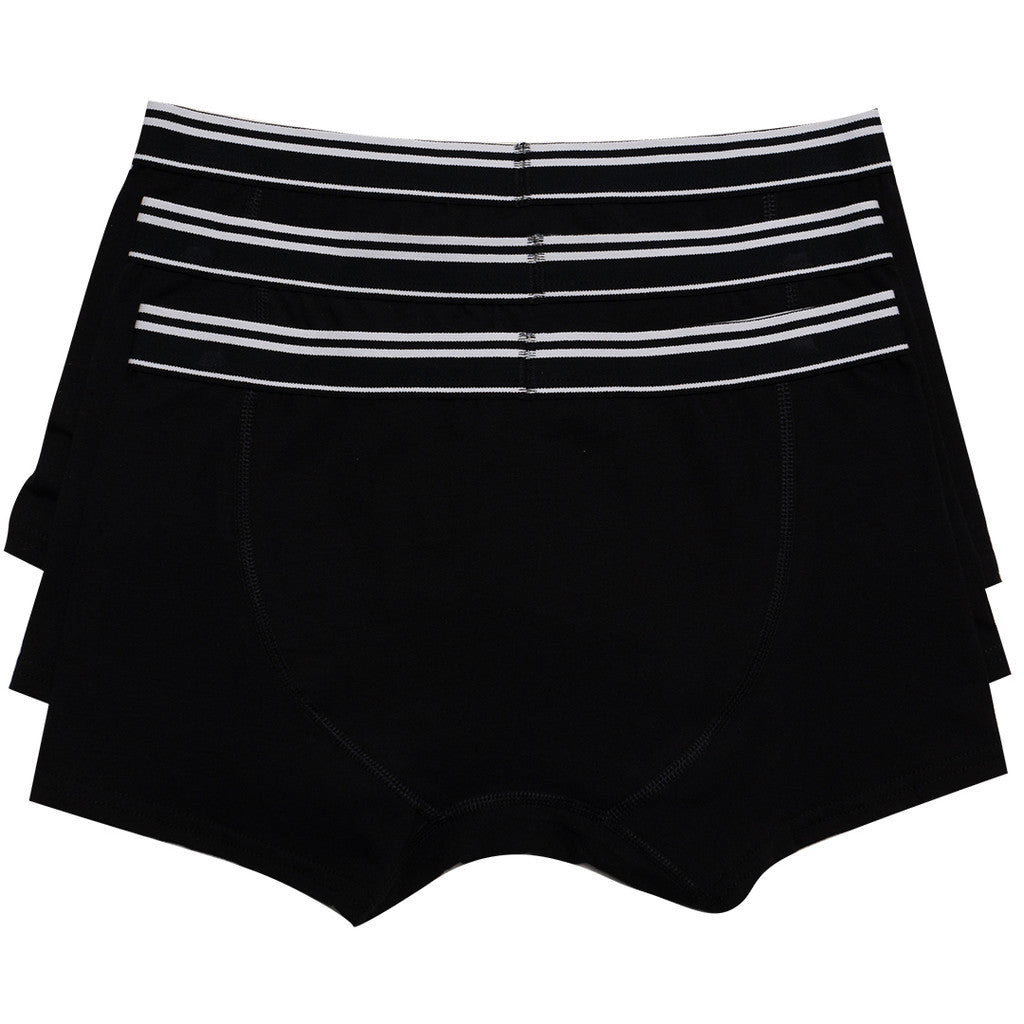 Men's Cotton Spandex Jersey Boxer Brief (01174113) - 09 - Signature Black