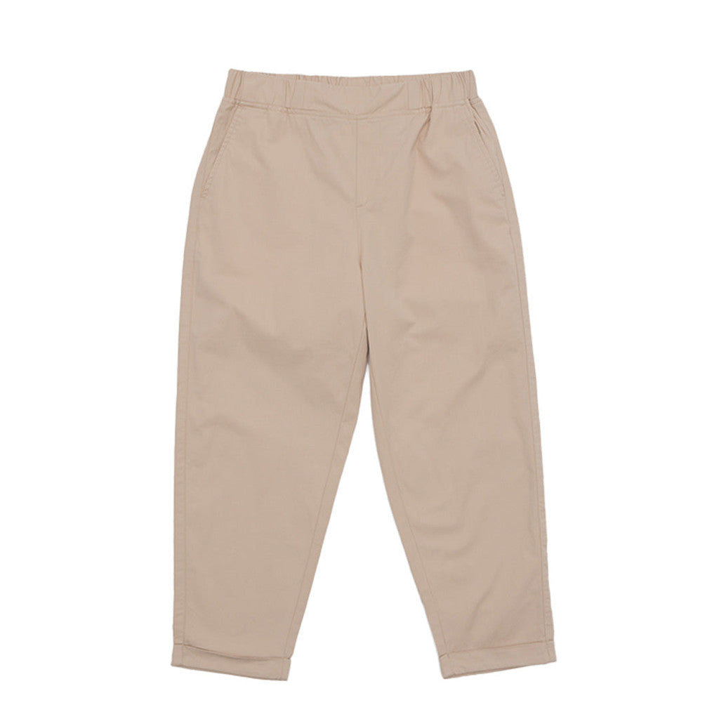 GIORDANO Women's Cotton Twill Mid Rise Relax Tapered Fit Audrey Pants (05425256)